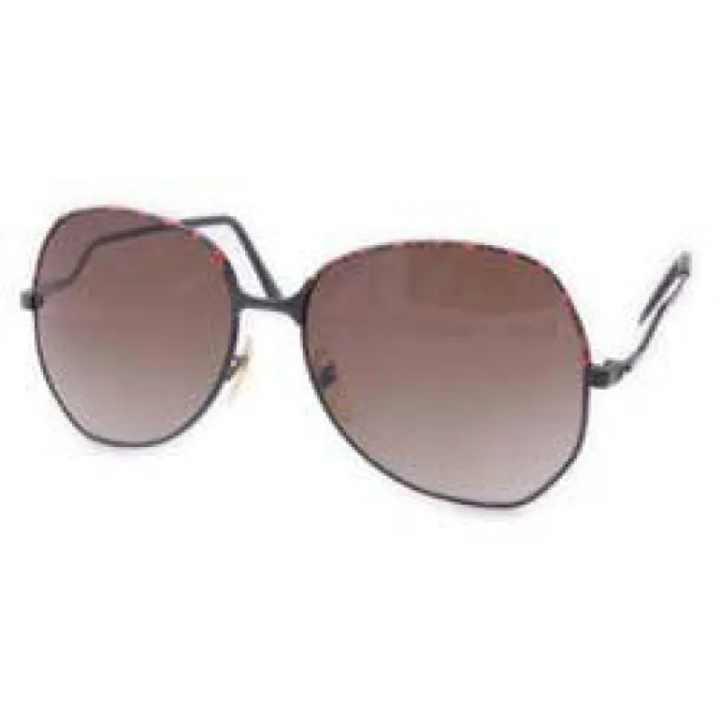 MERZ Black/Red Aviator Sunglasses sold by Giant Vintage