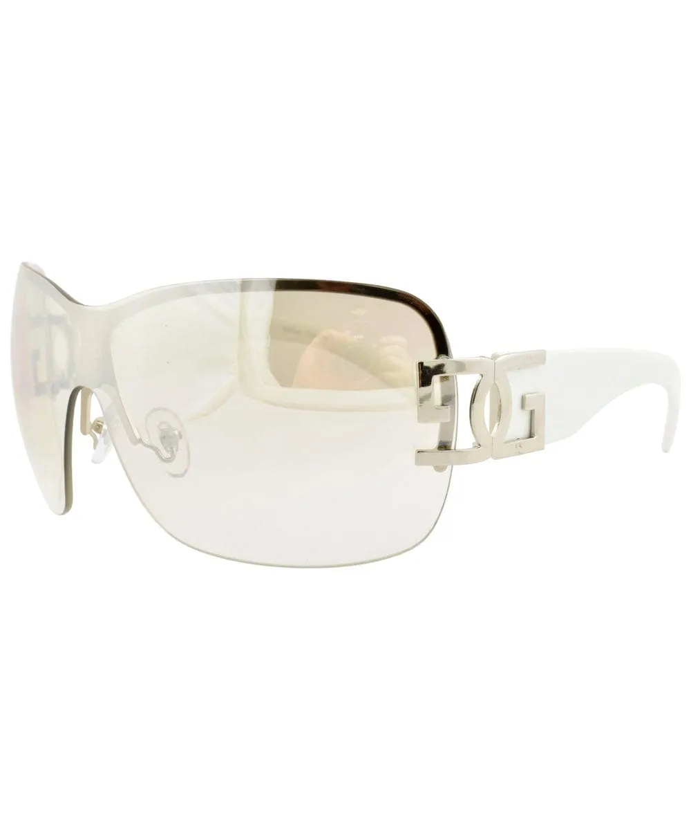 LETHAL White/Flash Rimless Sunglasses sold by Giant Vintage product image thumbnail 2