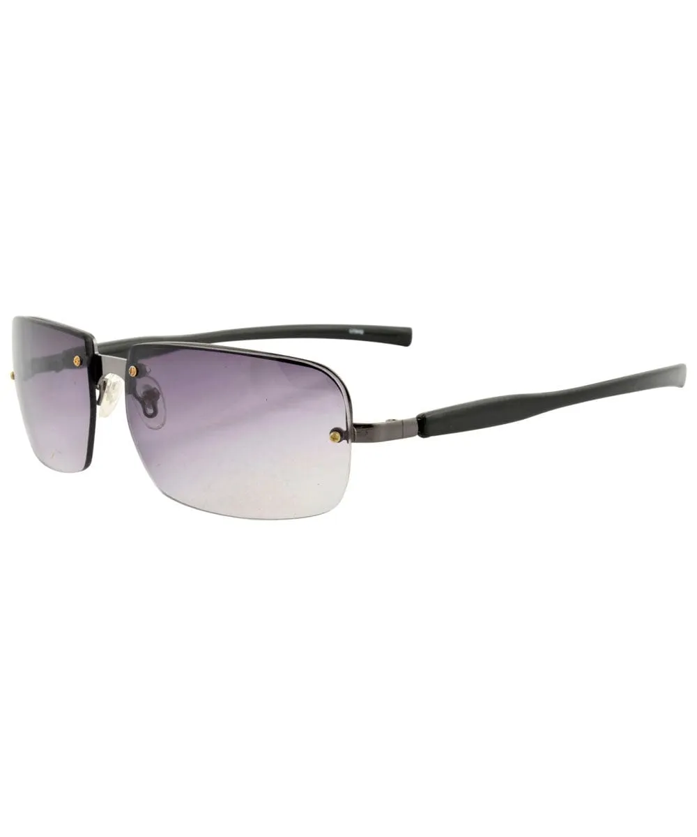 YUMCH Smoke Aviator Sunglasses sold by Giant Vintage product image thumbnail 2