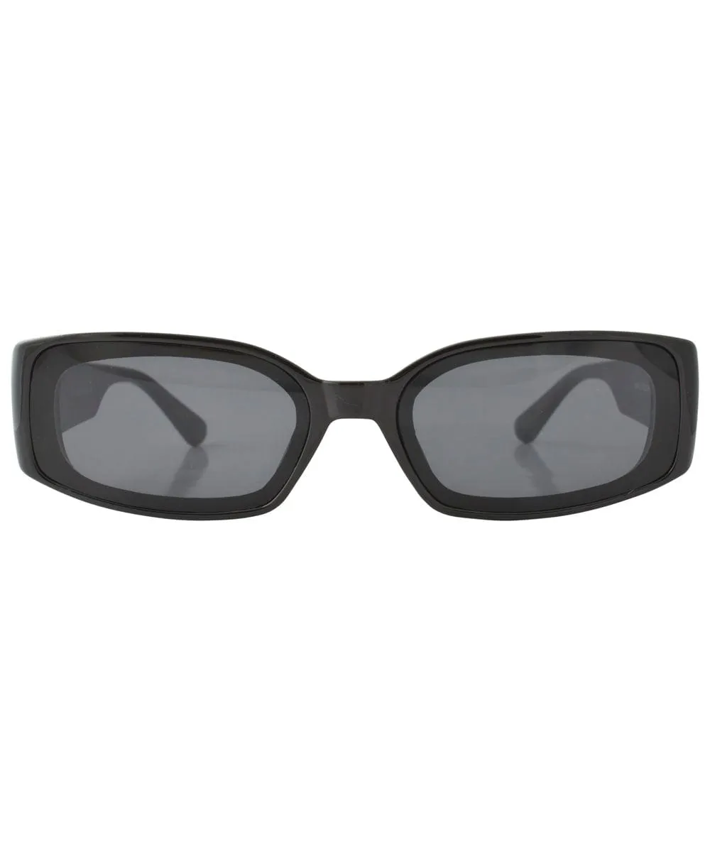 BUCK UP! Black Square Sunglasses sold by Giant Vintage product image thumbnail 3