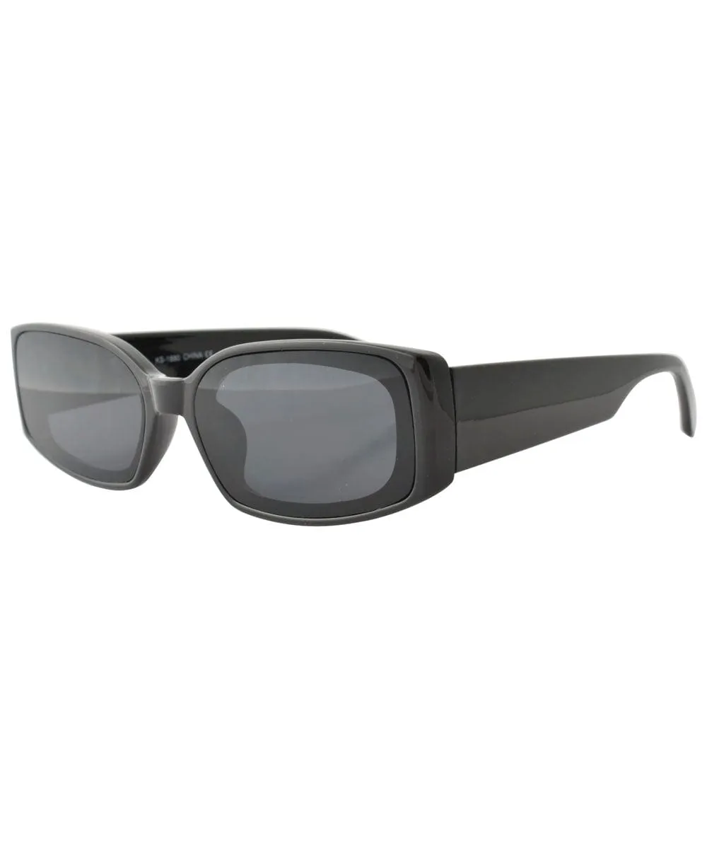 BUCK UP! Black Square Sunglasses sold by Giant Vintage