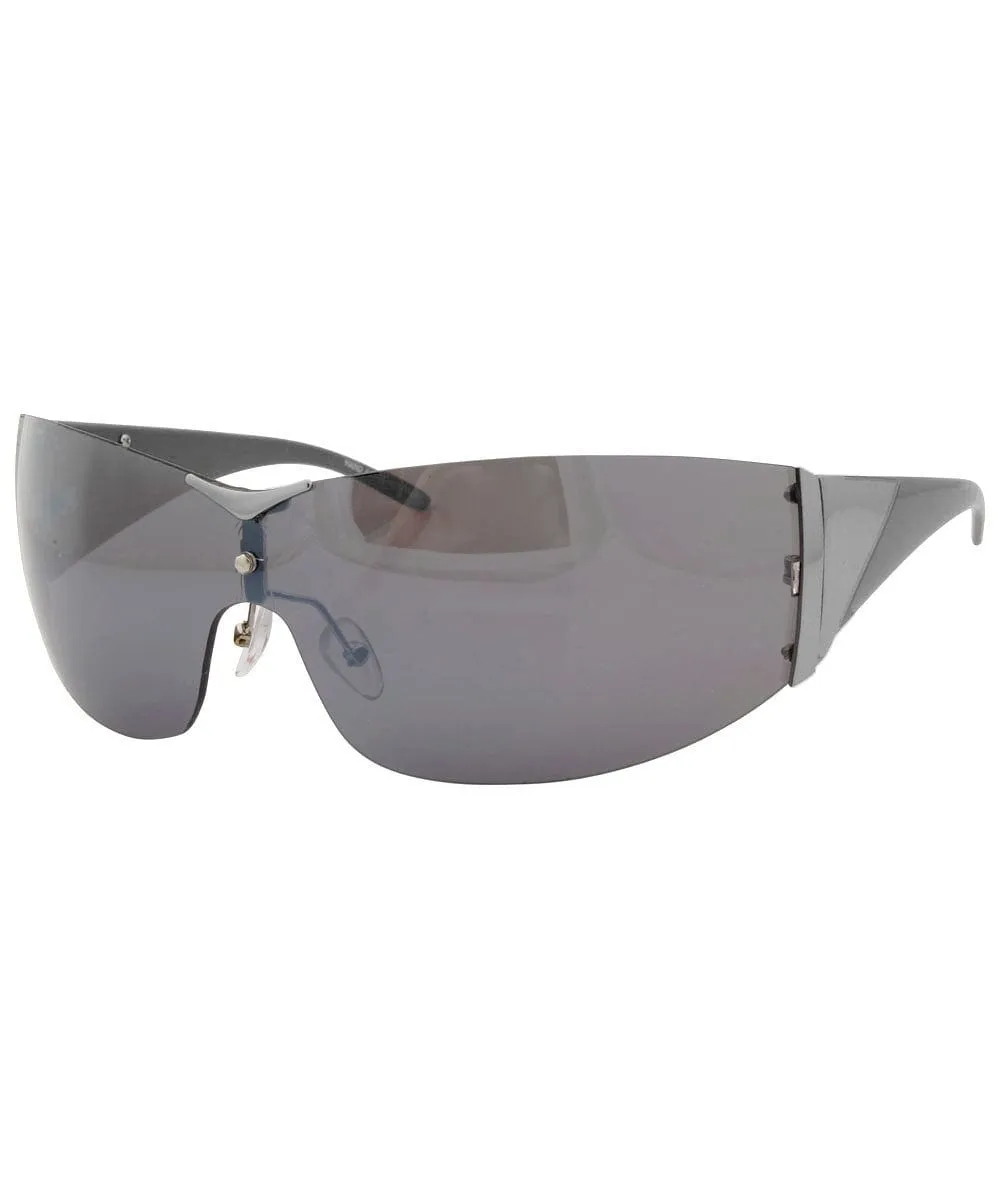 CHARGED Gunmetal Rimless Sunglasses sold by Giant Vintage product image thumbnail 2