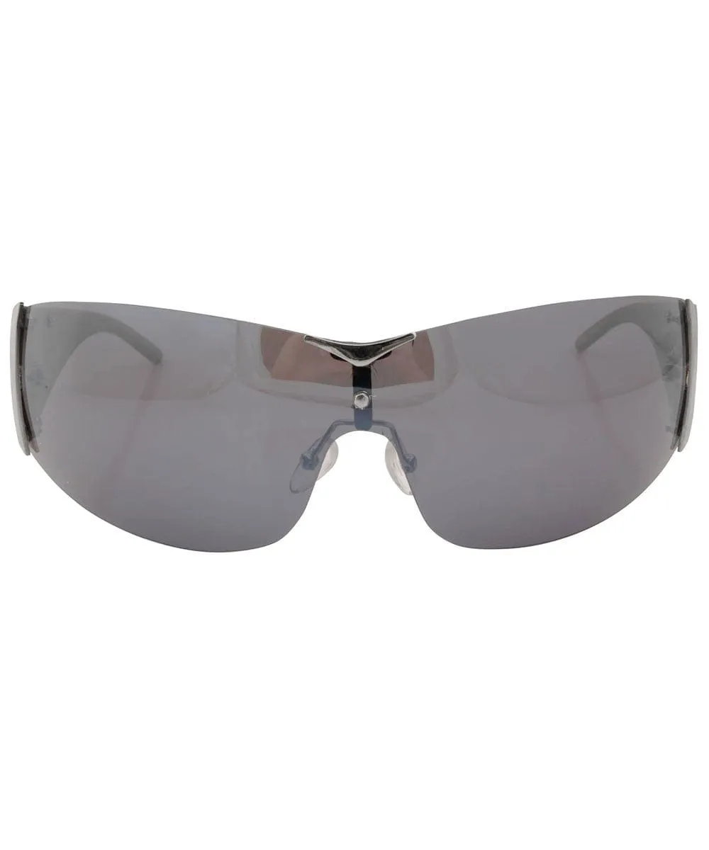 CHARGED Gunmetal Rimless Sunglasses sold by Giant Vintage product image thumbnail 3