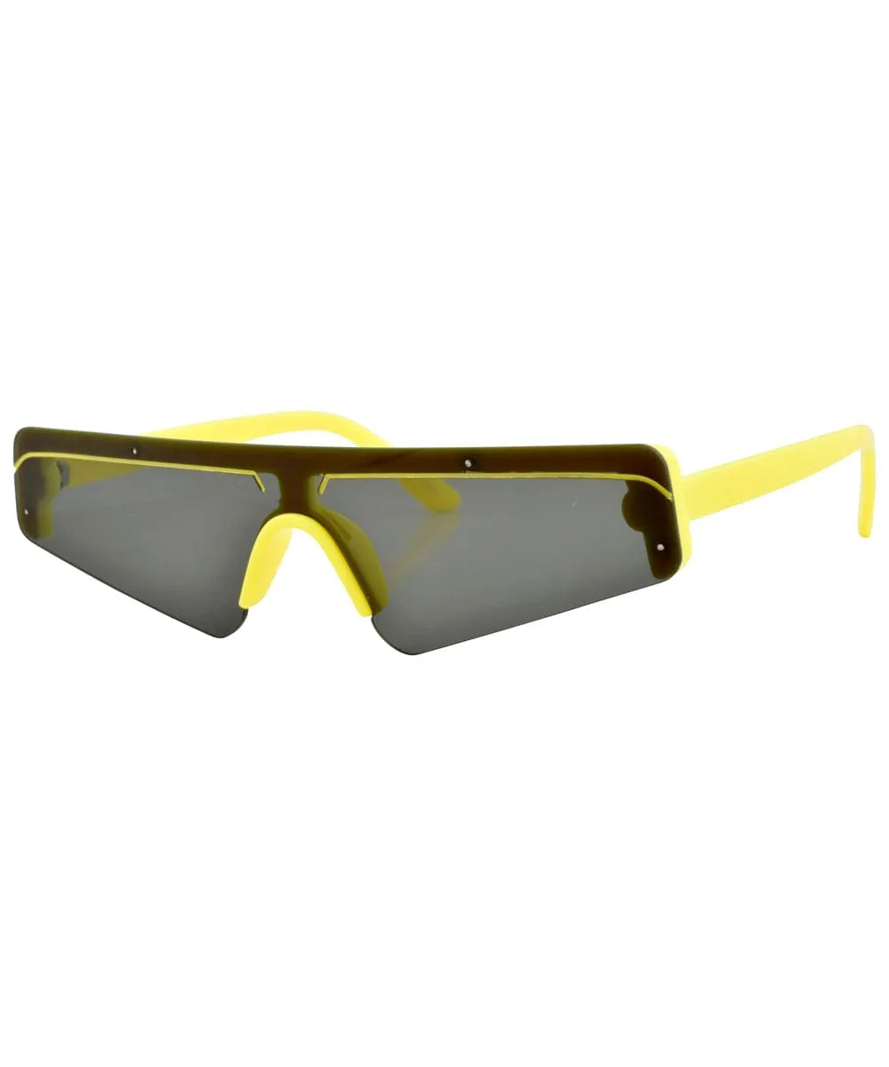 BEBOP Yellow 80s Sunglasses sold by Giant Vintage product image thumbnail 2