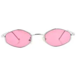 TOT Silver/Pink Micro-Diamond Sunglasses sold by Giant Vintage