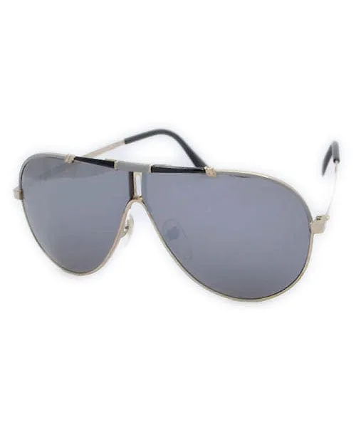 THE MARK Gold/Gray Aviator Sunglasses sold by Giant Vintage product image thumbnail 2