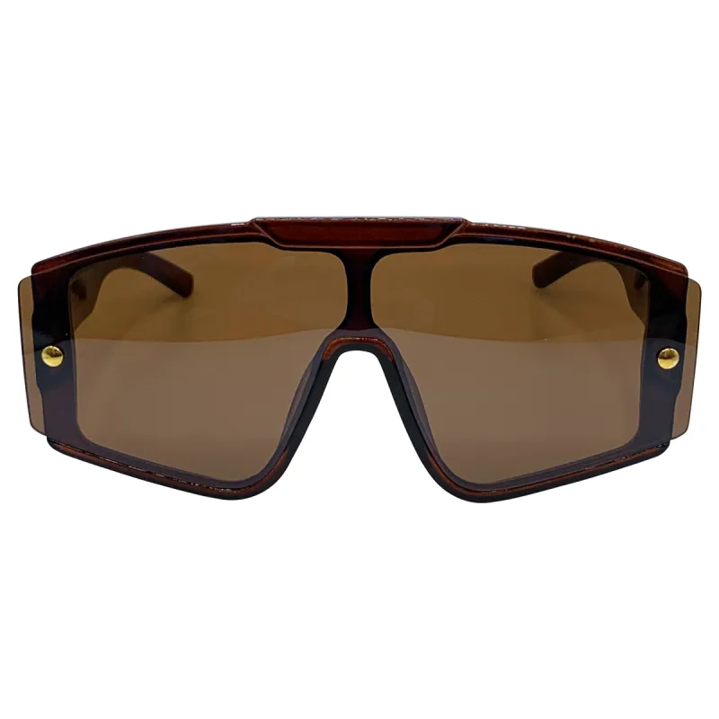 SNOWFLAKE Sleek Retro-Style Ski Shield Sunglasses sold by Giant Vintage