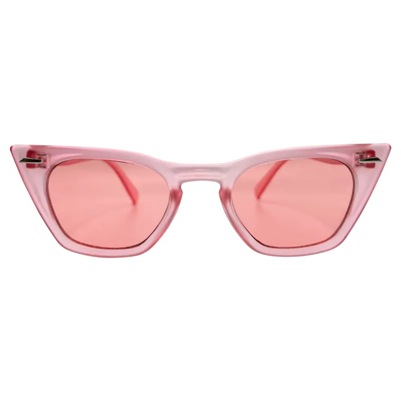 SACCHARINE Frost Pink Cat-Eye Sunglasses sold by Giant Vintage