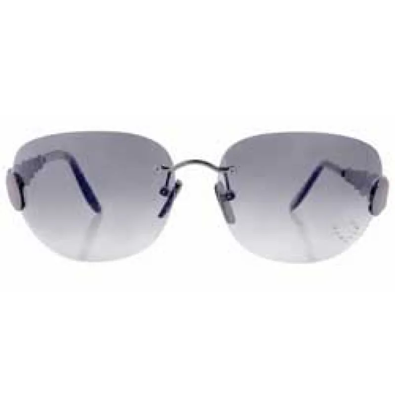 TASTY Smoke/Heart Rimless Rhinestone Sunglasses sold by Giant Vintage