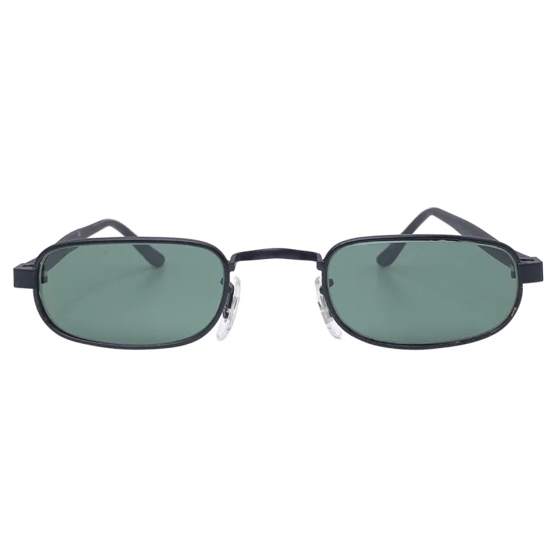 DECKS Black Trendy Slim 90s Sunglasses sold by Giant Vintage