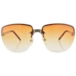 HONESTLY Amber Rimless Sunglasses sold by Giant Vintage