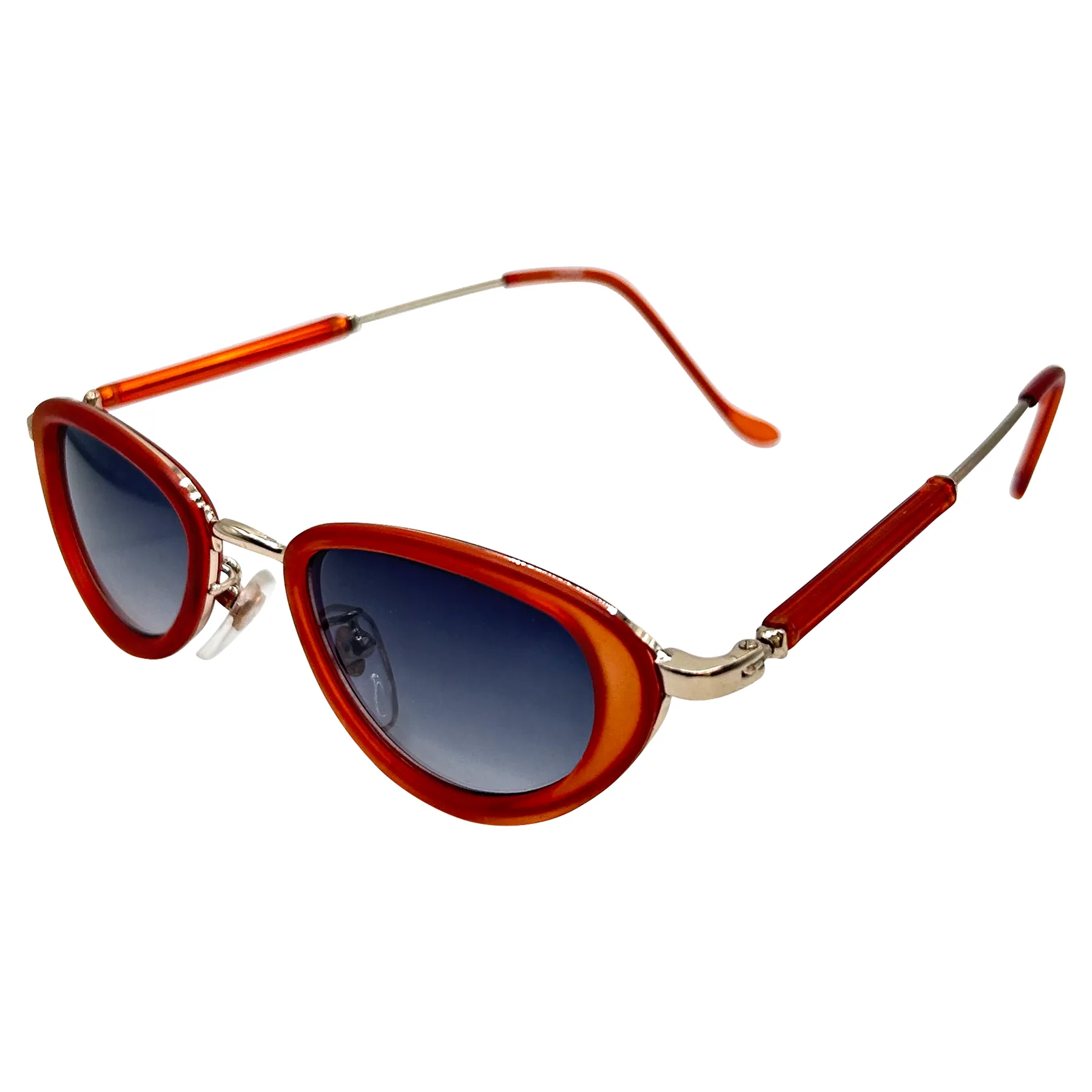 WILDE Oval Brown/Smoke Sunglasses | Small Fit sold by Giant Vintage product image thumbnail 2