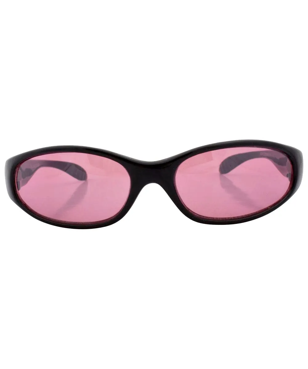 COOGIE Black/Pink Oval Sunglasses sold by Giant Vintage product image thumbnail 3
