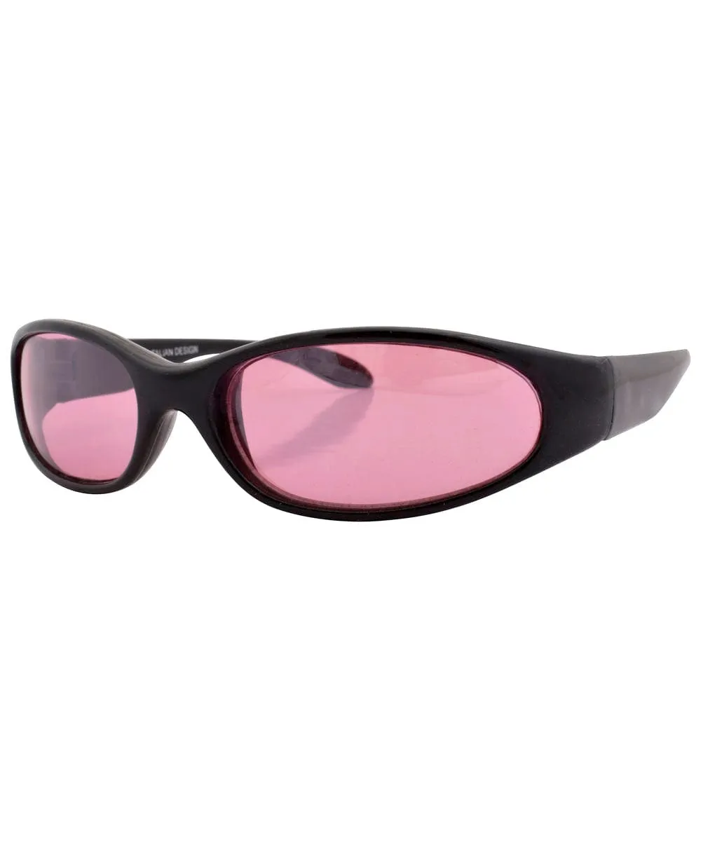 COOGIE Black/Pink Oval Sunglasses sold by Giant Vintage product image thumbnail 2