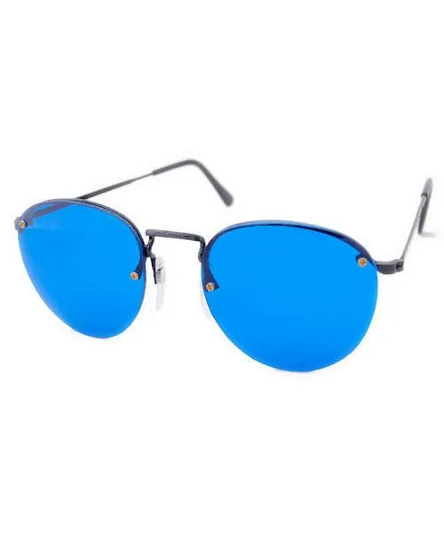 EMF Blue Round Sunglasses sold by Giant Vintage product image thumbnail 3