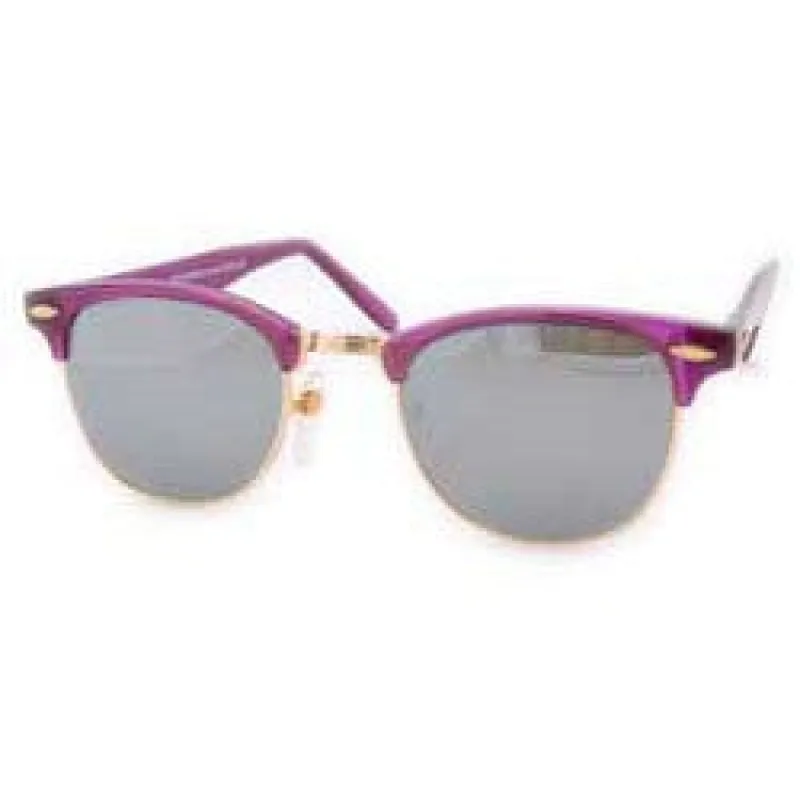 MILO Magenta Browline Sunglasses made by Giant Vintage