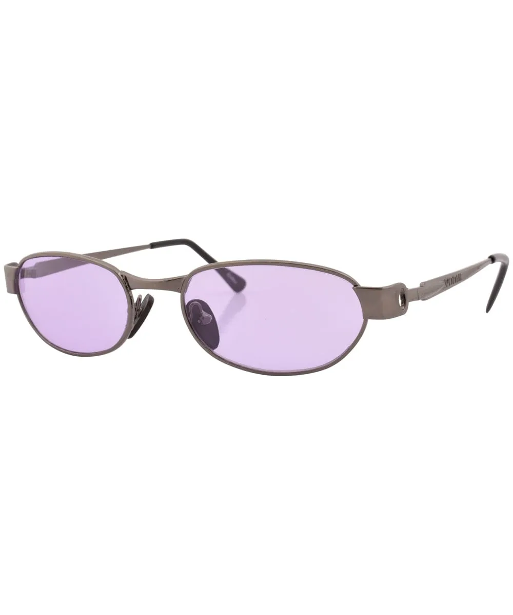 N.Y. NEWS Purple Square Sunglasses sold by Giant Vintage product image thumbnail 2