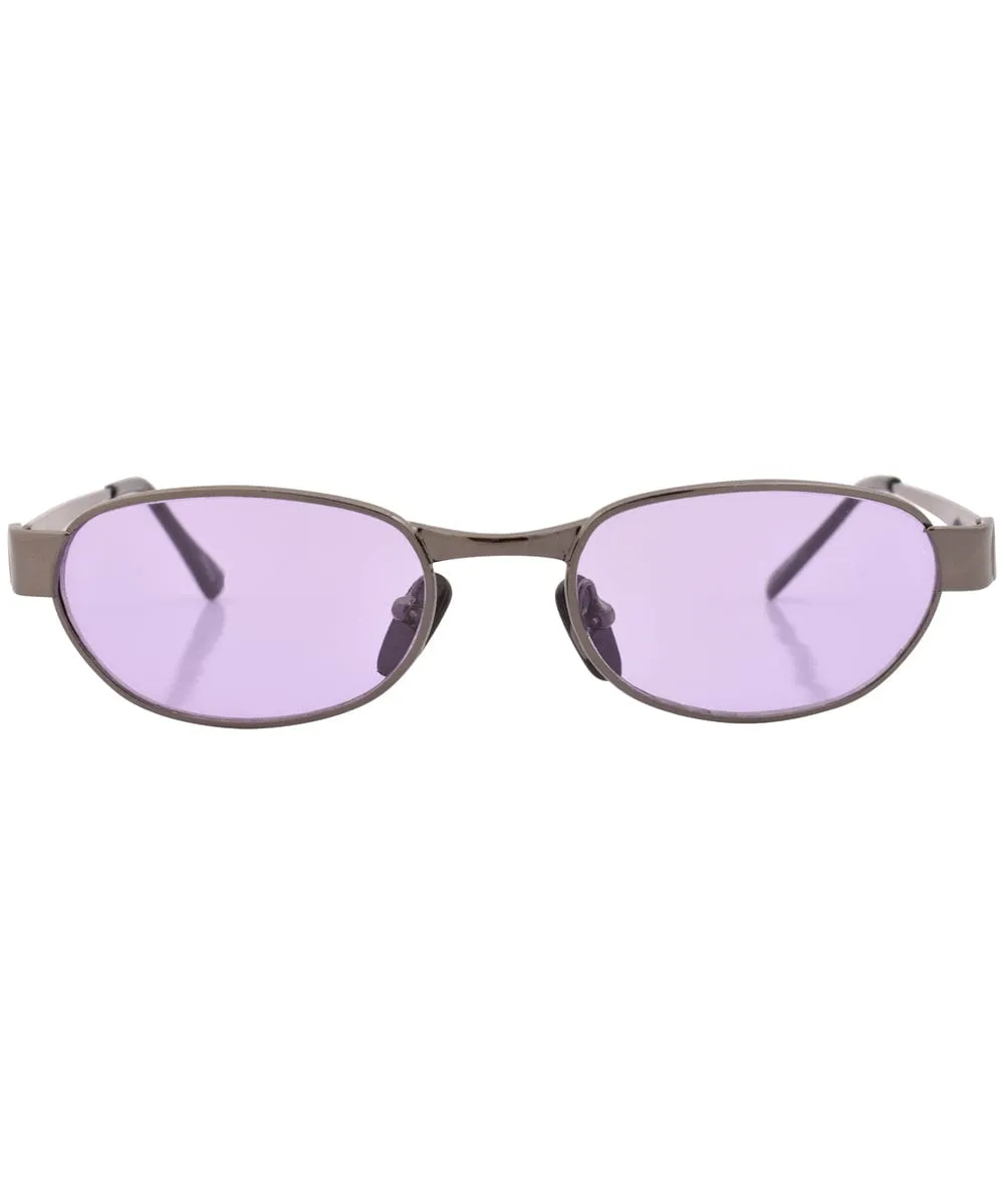N.Y. NEWS Purple Square Sunglasses sold by Giant Vintage product image thumbnail 3