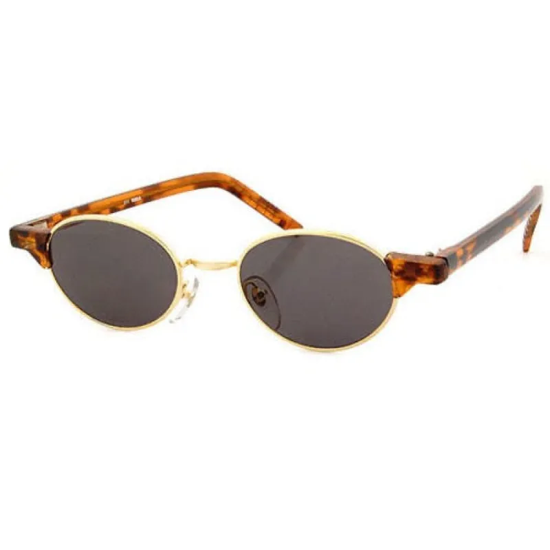 CESSNA Tortoise/Gold/Super Dark Steampunk Oval Sunglasses sold by Giant Vintage