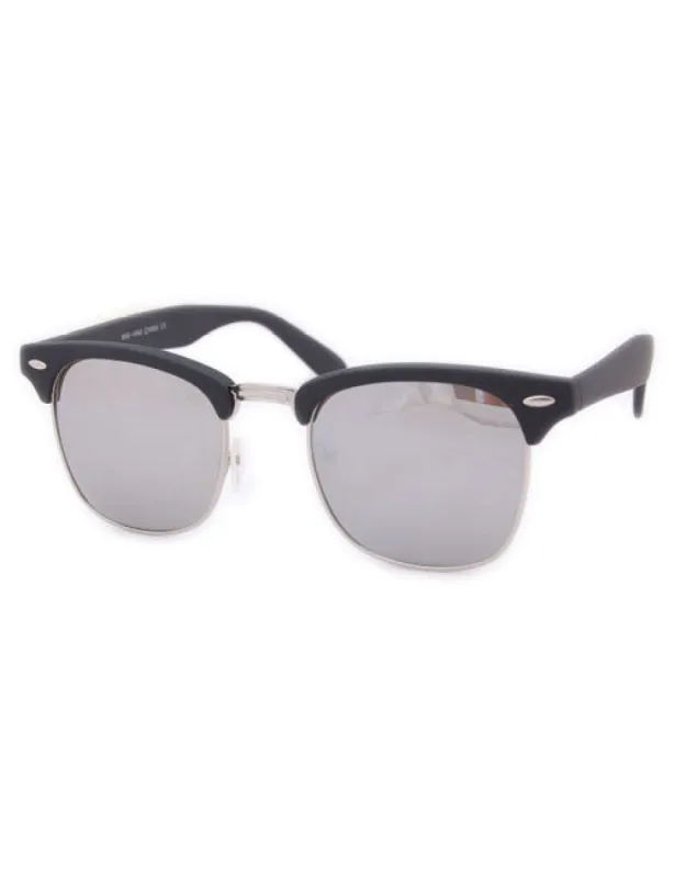 MILO Matte Black Retro Sunglasses sold by Giant Vintage