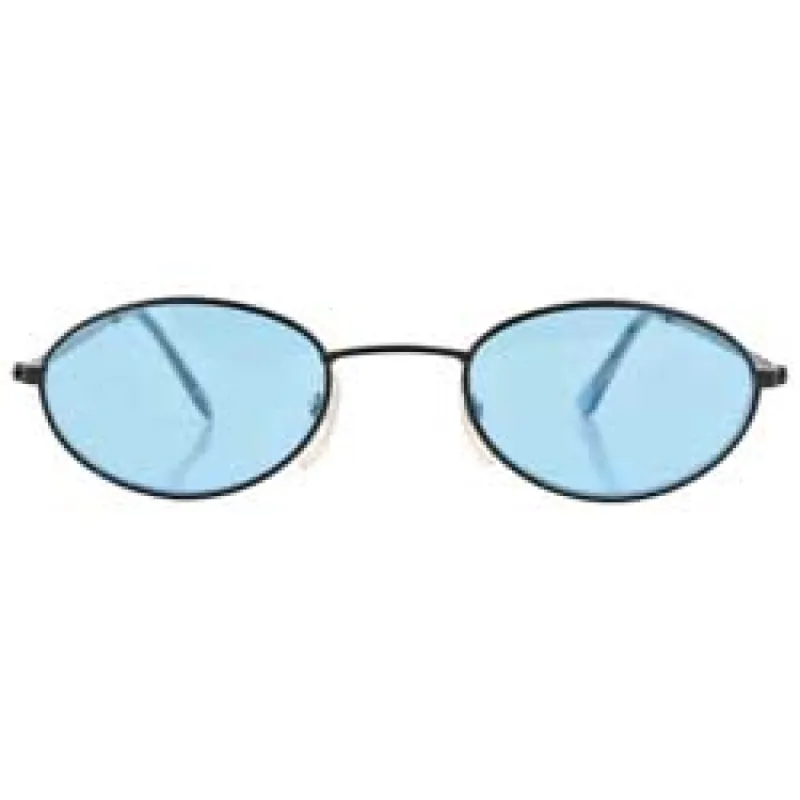 BUMP Black/Blue Oval Sunglasses sold by Giant Vintage