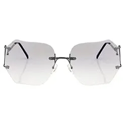 CHIRP Smoke Gradient Rimless Sunglasses sold by Giant Vintage