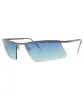 AWESOME Aqua Rimless Sunglasses sold by Giant Vintage