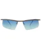 AWESOME Aqua Rimless Sunglasses sold by Giant Vintage