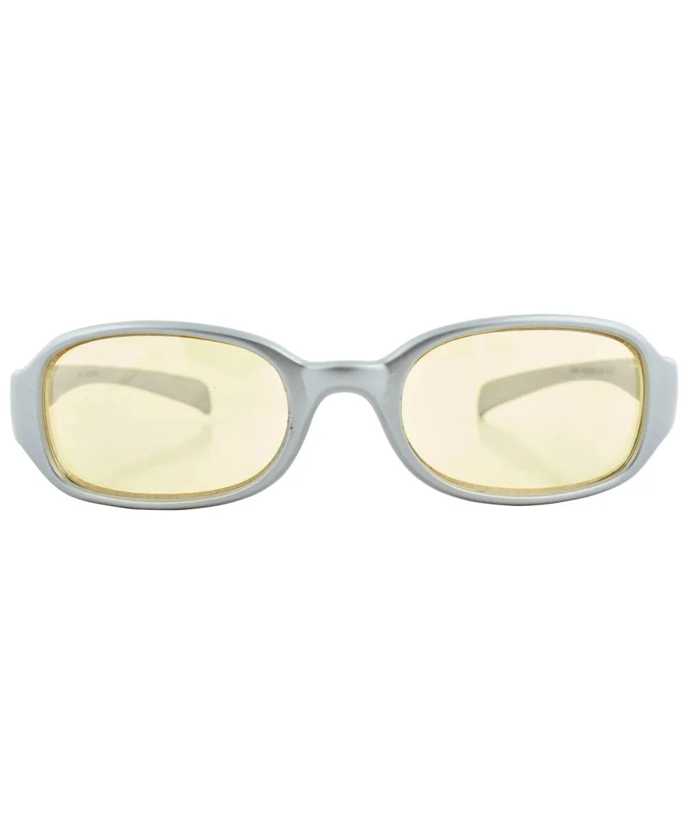 TATER Silver/Yellow Square Sunglasses sold by Giant Vintage product image thumbnail 3