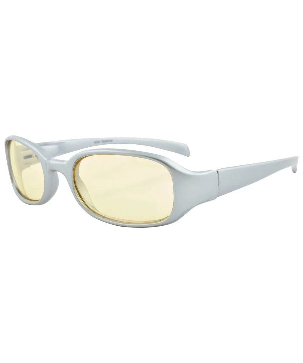 TATER Silver/Yellow Square Sunglasses sold by Giant Vintage product image thumbnail 2