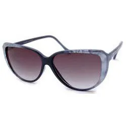 ASTER Black/Gray Cat-Eye Sunglasses sold by Giant Vintage