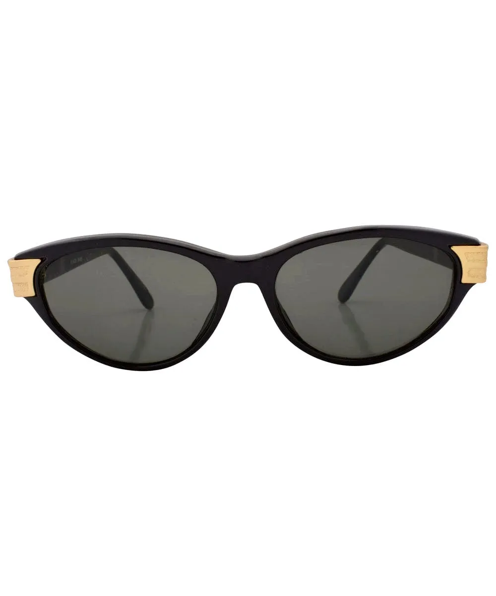 CATNIP Black Cat-Eye Sunglasses sold by Giant Vintage product image thumbnail 3
