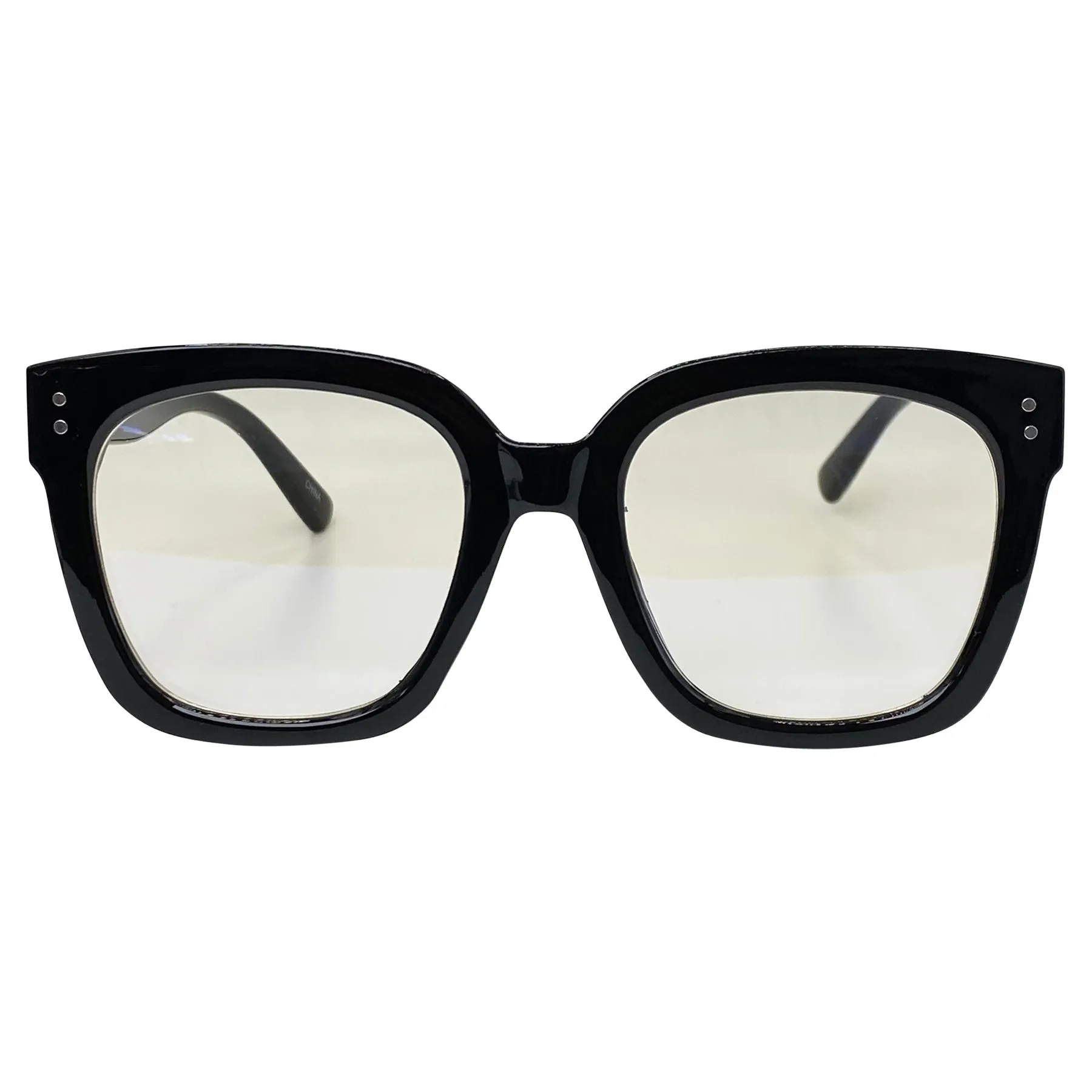 DEXTER Clear Big Chunky Glasses | Blue Light Lens sold by Giant Vintage product image thumbnail 4