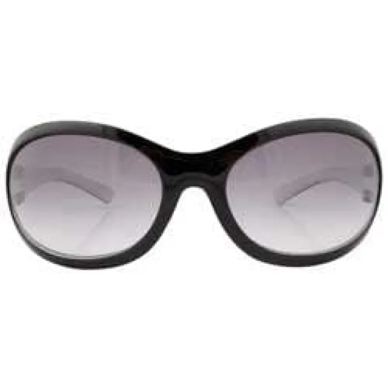 BONBON Black/Smoke Oval Sunglasses sold by Giant Vintage