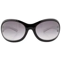 BONBON Black/Smoke Oval Sunglasses sold by Giant Vintage
