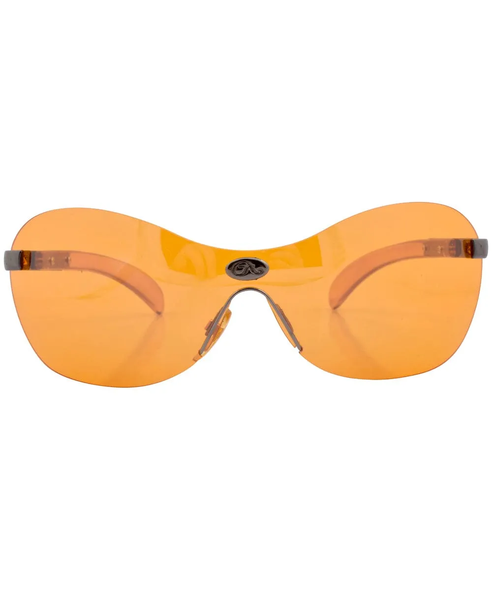 YESBIAN Orange Rimless Sunglasses sold by Giant Vintage product image thumbnail 3