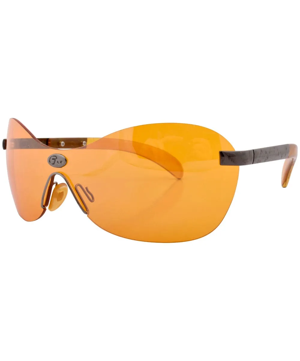 YESBIAN Orange Rimless Sunglasses sold by Giant Vintage product image thumbnail 2
