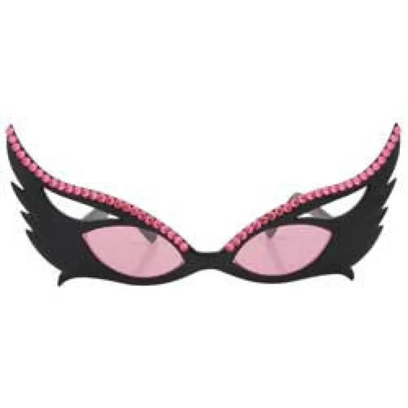 BUNNY Black/Pink Cat-Eye Sunglasses sold by Giant Vintage