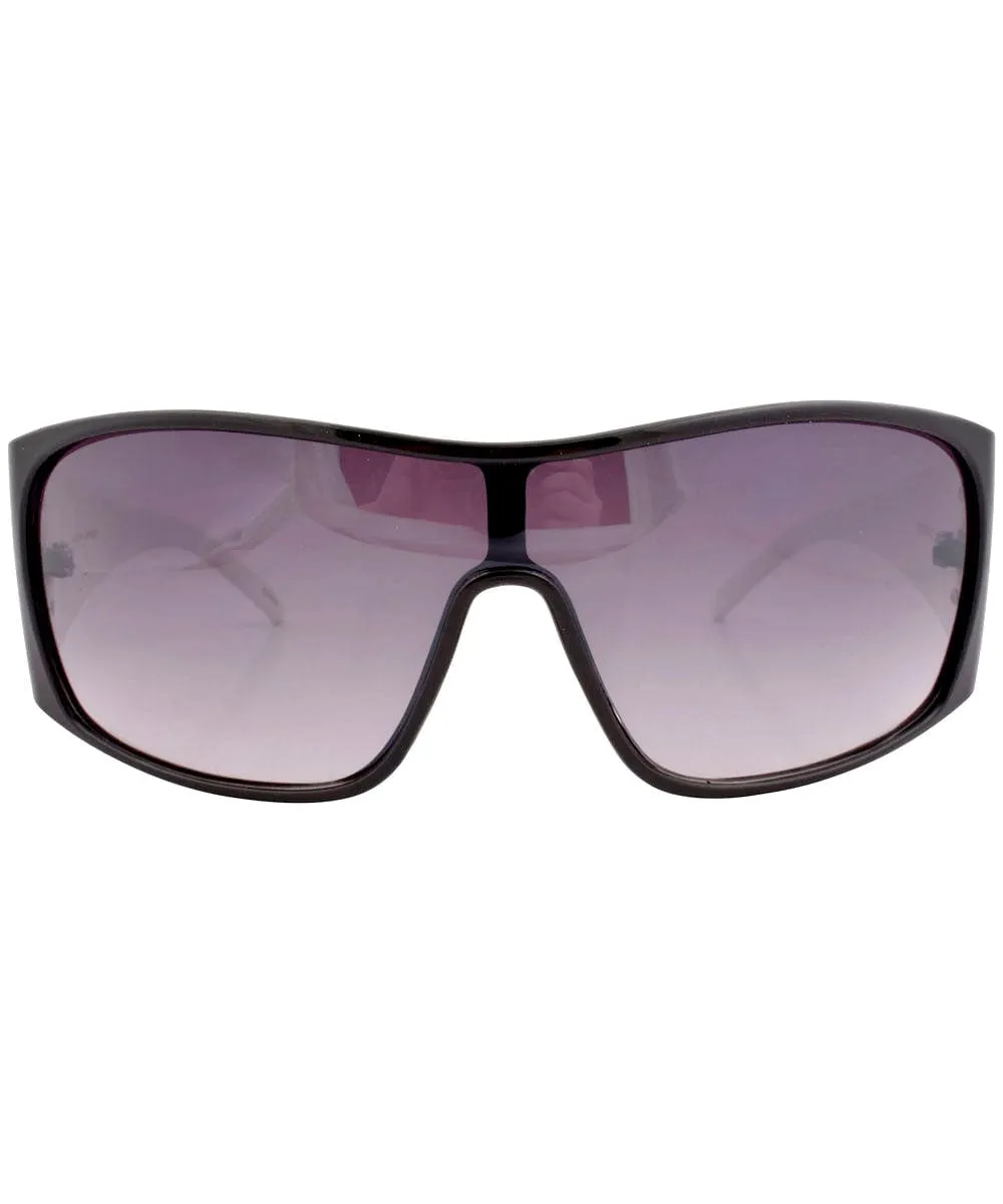 DIZZY Black/White Oversized Sunglasses sold by Giant Vintage product image thumbnail 3