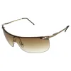 GiGi ALLEN Gold/Amber Y2k Rimless Sunglasses sold by Giant Vintage