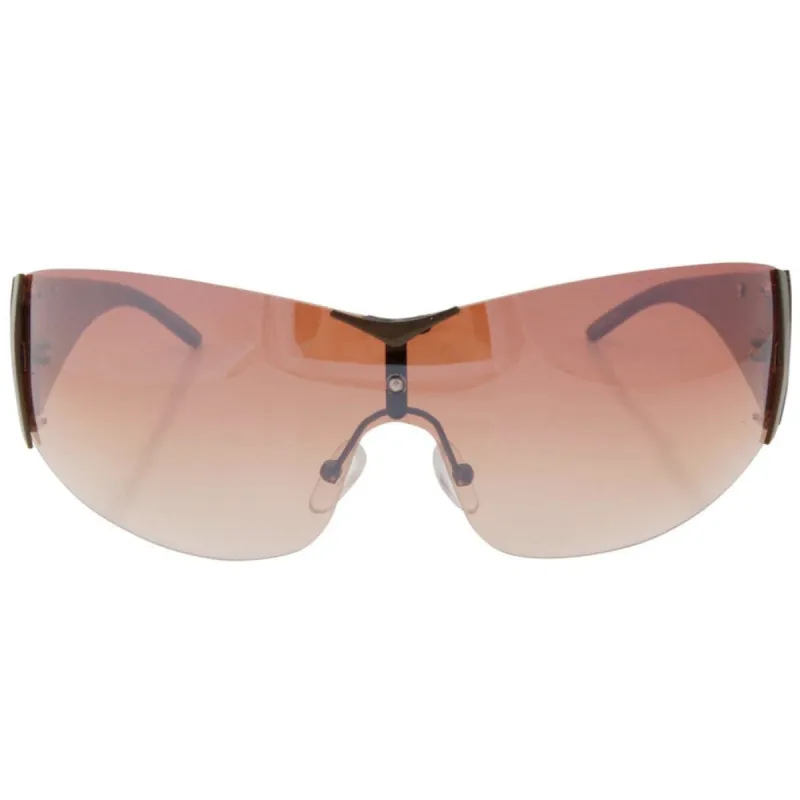 CHARGED Brown/Brown Rimless Sunglasses sold by Giant Vintage