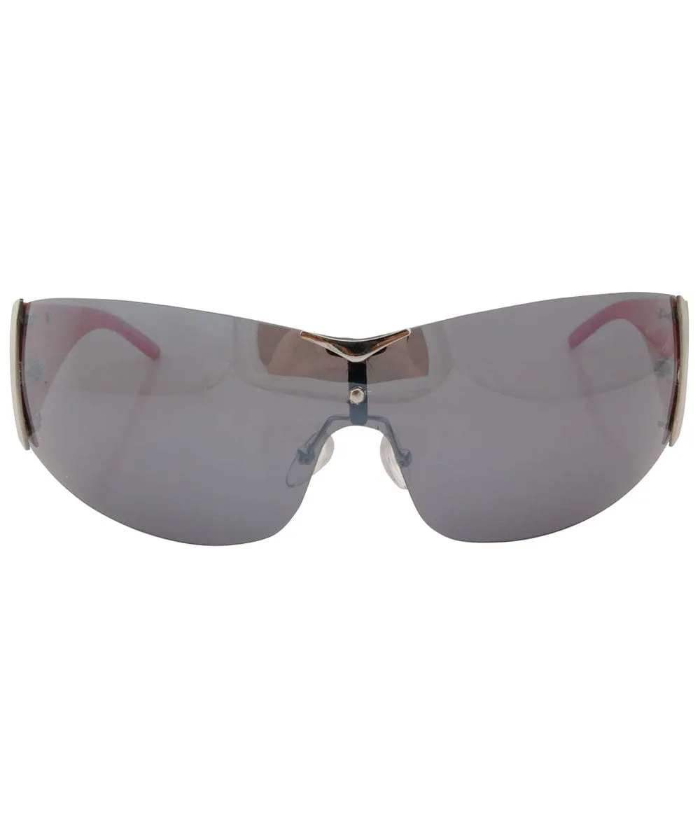CHARGED Red/Smoke Rimless Sunglasses sold by Giant Vintage product image thumbnail 3