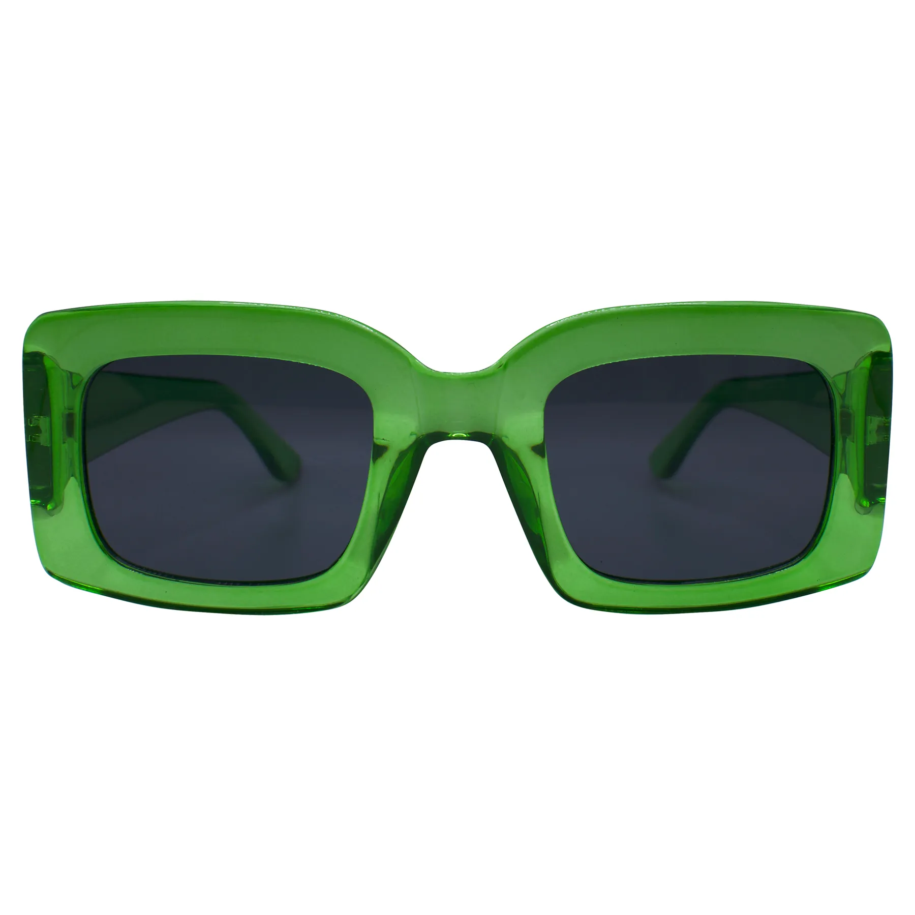 QUANTUM Green Square Sunglasses sold by Giant Vintage