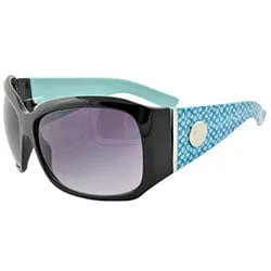 SQUISH Black/Blue Oversized Sunglasses sold by Giant Vintage