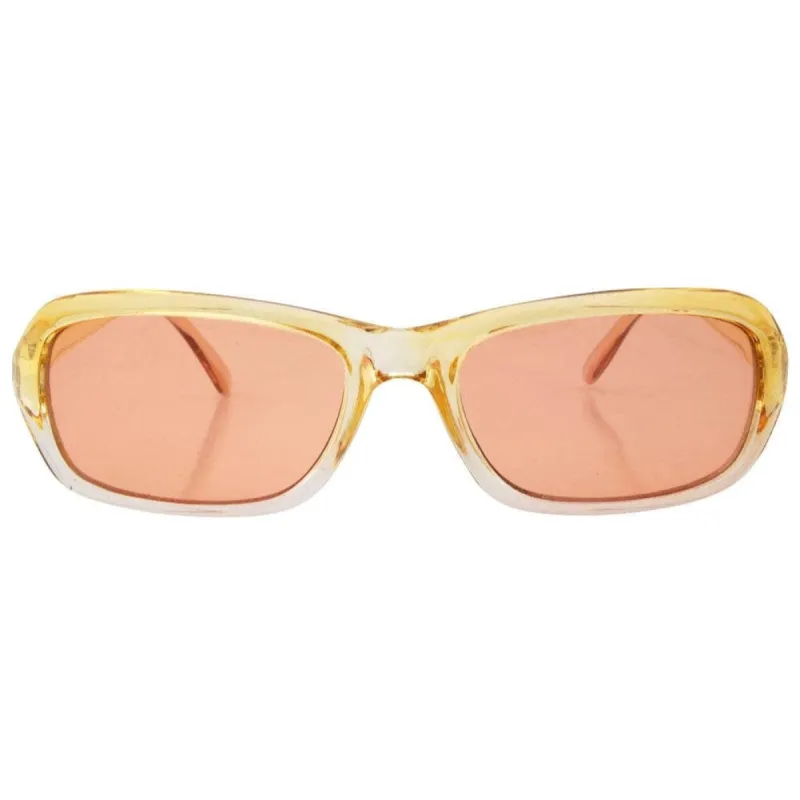 CHELLY Yellow/Amber Square Sunglasses sold by Giant Vintage