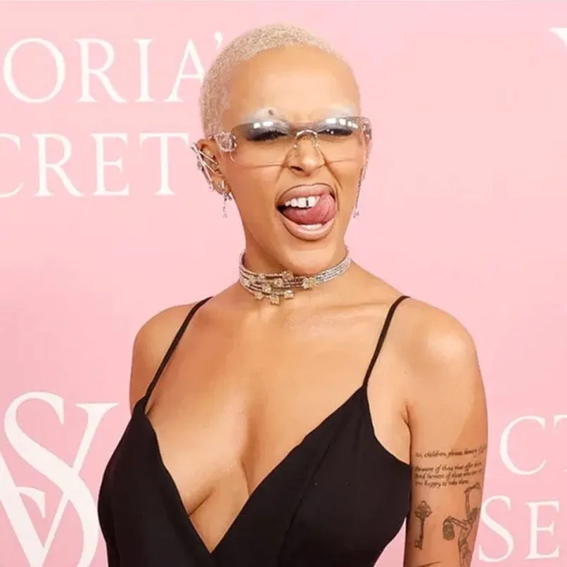 COI Silver/Flash Rimless Sunglasses *As Seen On: Doja Cat* sold by Giant Vintage product image thumbnail 2