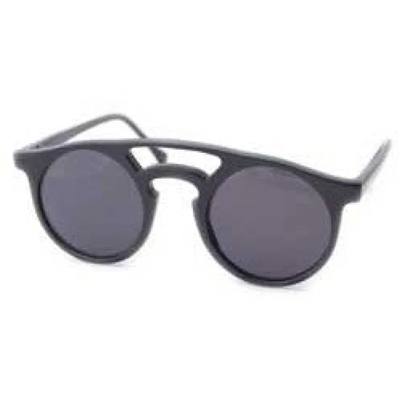 CHANCE Gloss Black Steampunk Sunglasses sold by Giant Vintage