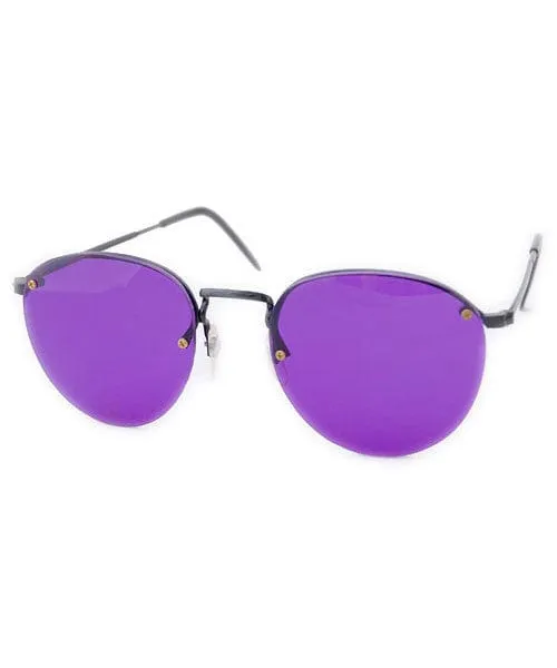 EMF Purple Round Sunglasses sold by Giant Vintage product image thumbnail 3