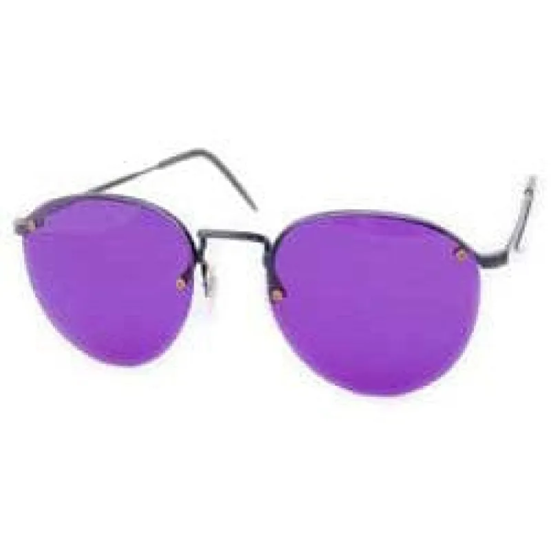 EMF Purple Round Sunglasses sold by Giant Vintage