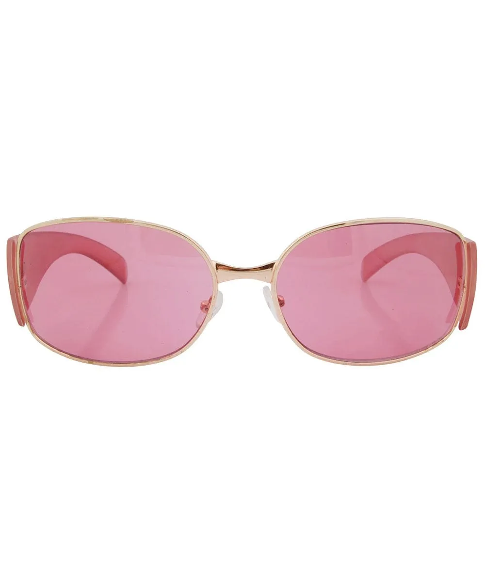 CRYSTALS Pink Hip-Hop 2000's Sunglasses sold by Giant Vintage product image thumbnail 3